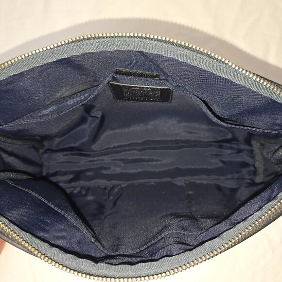 Coach F05094 Black Signature C Jacquard Canvas Cosmetic Case Dopp Kit Pouch - Picture 6 of 7